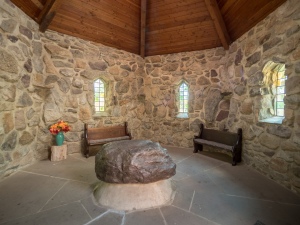 St. Columba Chapel , Columcille Megalith Park, Bangor, Pennsylvania, United States, © 2017 Bob Hahn